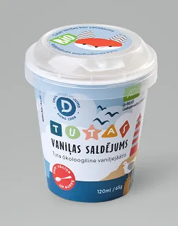 Saldējums BIO vaniļas DRUVA Tutas 65g