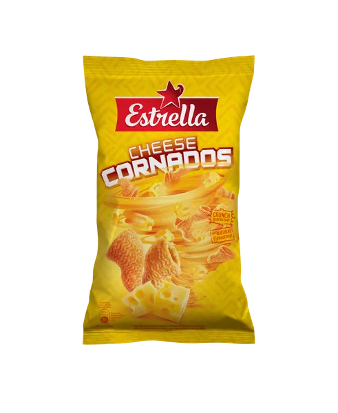 Ukoda kukurūzas ESTRELLA Cornados, ar siera garšu, 110g