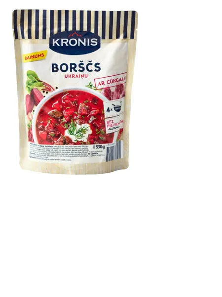 Ukraiņu borščs ar cūkgaļu KRONIS 530g