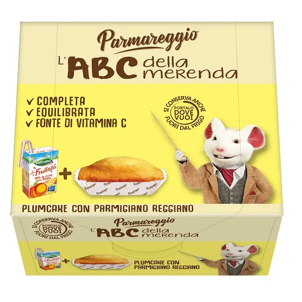 Uzkodu kaste PARMIGIANO REGGIANO ABC, plūmju kūka, persiku suliņa, 161g