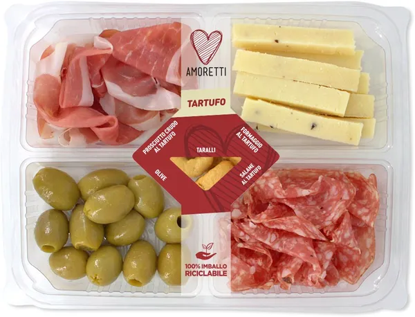 Uzkodu plate AMORETTI Tartufo, 200g