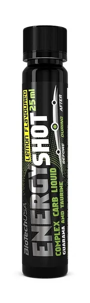 Uztura bagātinātāju dzēriens BioTechUSA Energy Shot, citrona garša, 25ml