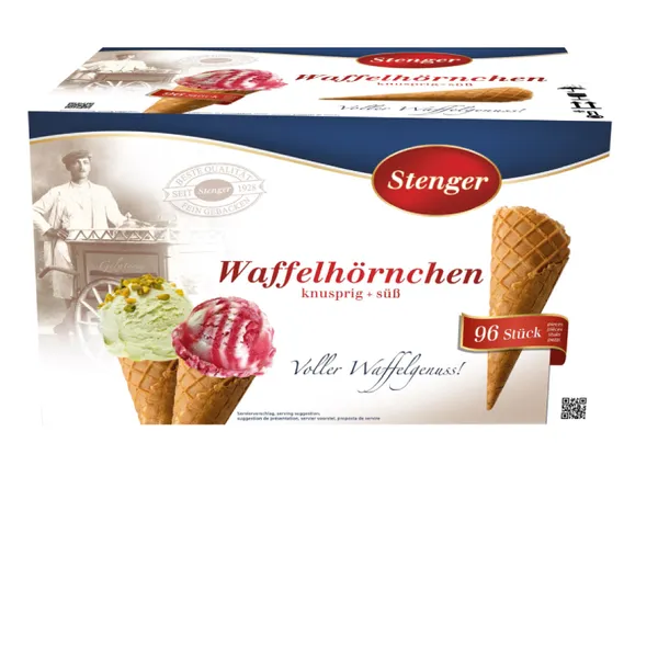 Vafeļu konusi STENGER, 96gab., 1.2kg