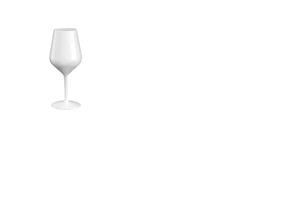 Vairākkārt lietojamā glāze vīnam/kokteiļiem GOLD PLAST, PP, 470ml, balta, 0.12kg, 1gab