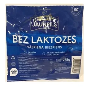 Vājpiena biezpiens bez laktozes 0,5%275g