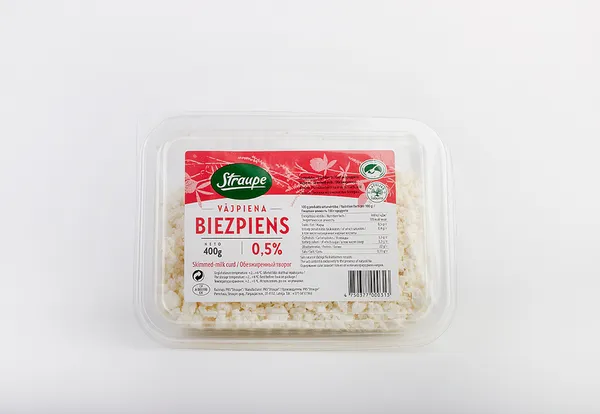 Vājpiena biezpiens Straupe 0,5% 400g