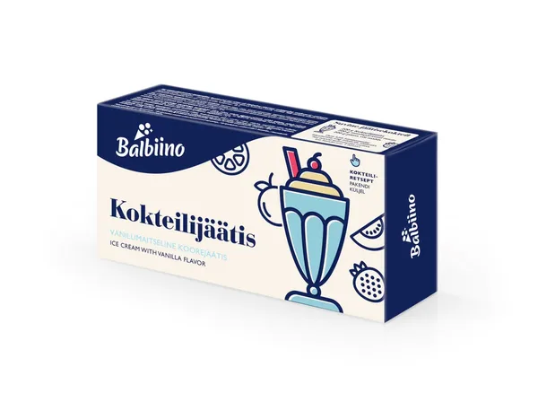 Vaniļas krējuma saldējums (kokteiļiem) BALBIINO, 1L/480g