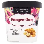 Vaniļas saldā krējuma saldējums HAGEN DAZS,  ar makadāmijas riekstiem, 460ml