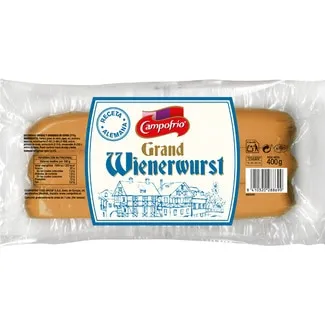 Vārīti un kūpināti cūkgaļas cīsiņi "Grand Wienerwurst", 400g