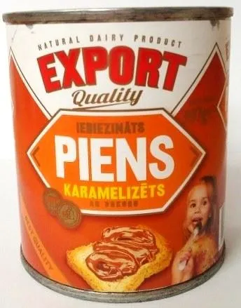 Karamelizēts iebiezinātais piens ar cukuru EXPORT 397g