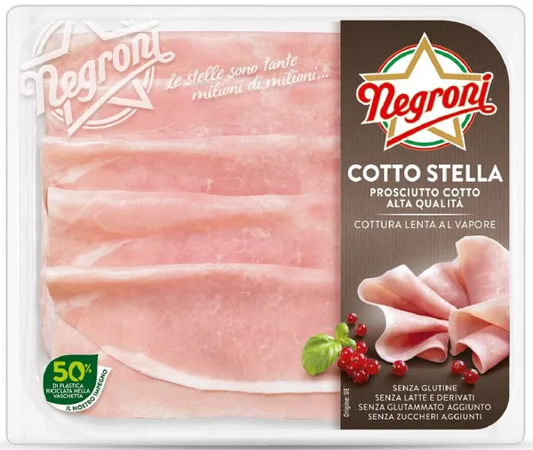 Vārīts šķiņķis NEGRONI Prociutto Cotto, 110g