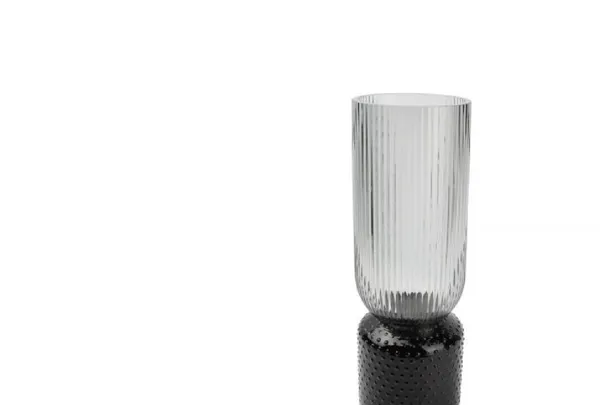 Vāze Coco Black, stikls, D 12 cm, H 36,5 cm