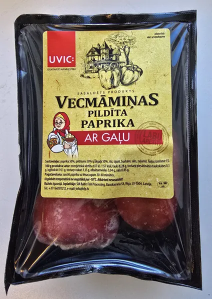 Vecmāmiņas pildīta paprika sver. ~600g
