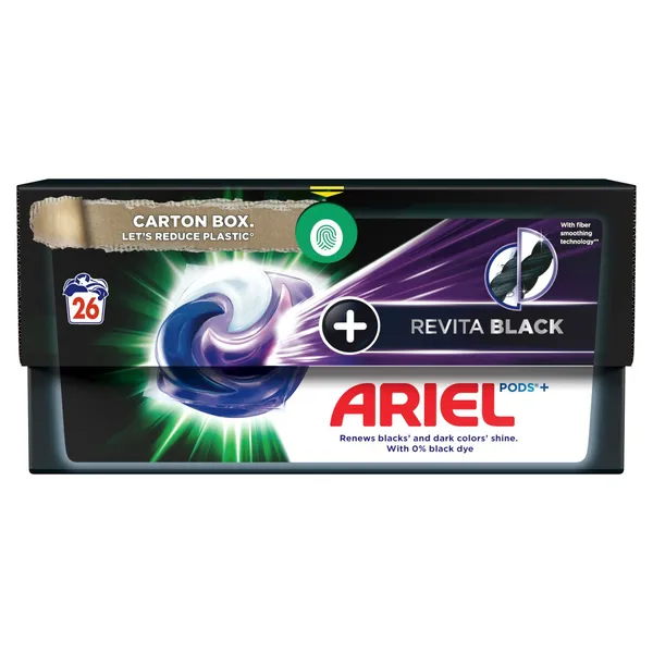 Veļas mazgāšanas kapsulas ARIEL Black, 26gb