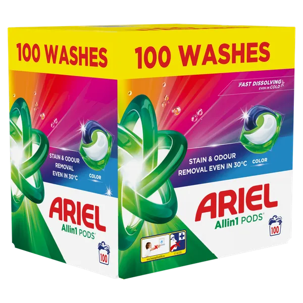 Veļas mazgāšanas kapsulas ARIEL Color 100gb