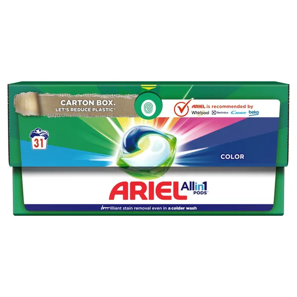 Veļas mazgāšanas kapsulas ARIEL Color 31gb