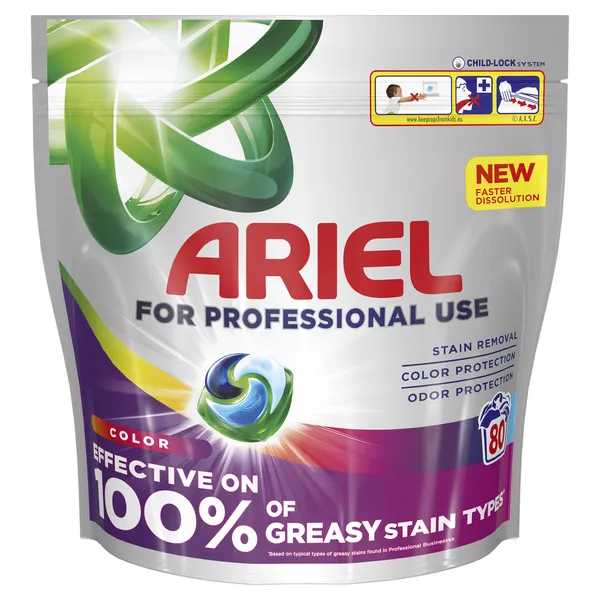 Veļas mazgāšanas kapsulas ARIEL Color PRO, 80 m.r.