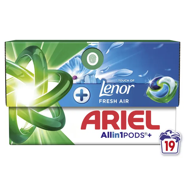 Veļas mazgāšanas kapsulas ARIEL Fresh Air 19gb