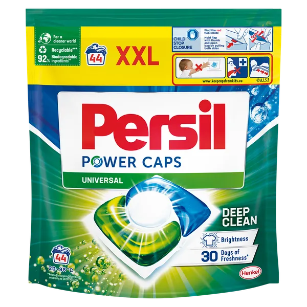 Veļas mazgāšanas kapsulas PERSIL Power Caps Universal, 44gab