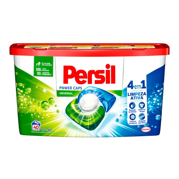 Veļas mazgāšanas kapsulas PERSIL Power Universal 4 in 1, 40gab