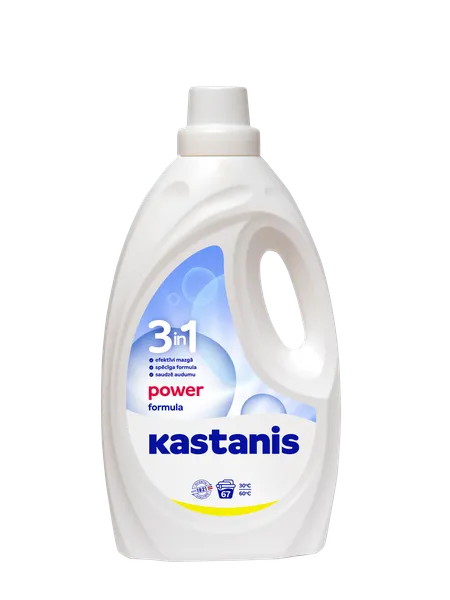 Veļas mazgāšanas līdzeklis KASTANIS 3in1 Power formula, 2.7l