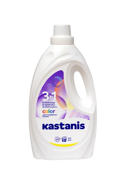 Veļas mazgāšanas līdzeklis KASTANIS Color 3in1, 2.7l