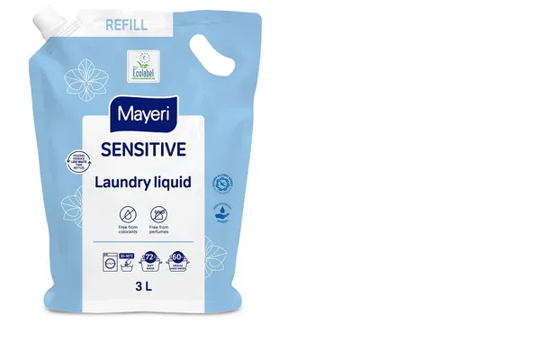 Veļas mazgāšanas želeja MAYERI Sensitive, Refill, 3l