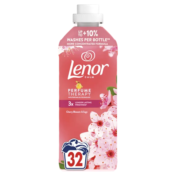 Veļas mīkstinātājs LENOR Cherry Blossom & Sage, 32 mazgāšanas reizēm, 675ml