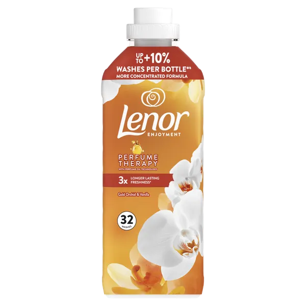 Veļas mīkstinātājs LENOR Gold Orchid&Vanilla, 32 mazgāšanas reizēm, 675ml