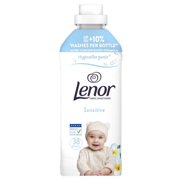 Veļas mīkstinātājs LENOR Sensitive, 38 mazgāšanas reizēm, 798ml