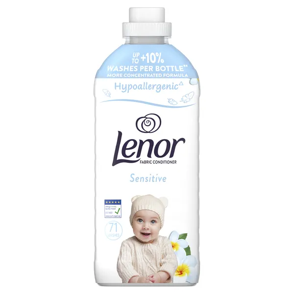 Veļas mīkstinātājs LENOR Sensitive, 71 mazgāšanas reizēm, 1491ml