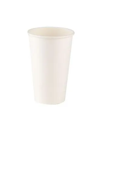 Vienreizējās lietošanas papīra glāzes, baltas, 118ml, D63mm, 48x60, 0.159kg, 50gab