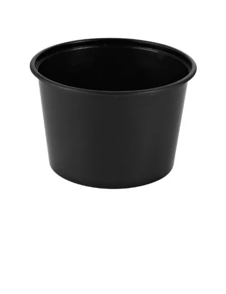 Vienreizlietojama plastmasas zupas bļodas, 525ml, D120mm, melna, PP, 0.044kg, 50gab