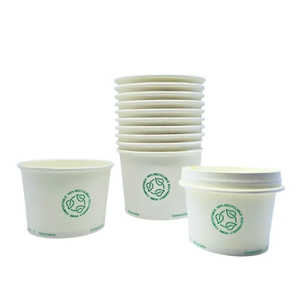 Vienreizlietojamais trauks Nature White, papīrs, 160 ml, D 9 cm, A 4,2 cm, 50 gab.  0.296kg