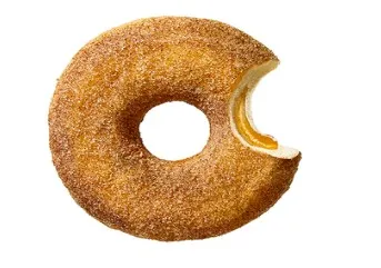 Virtulis DONUT WORRY BE HAPPY ar ābolu pildījumu un kanēļa cukuru, 62g x 48 gab