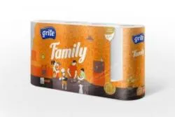 Virtuves dvieļi Grite Family, 4 ruļļi, 2 slāņu, 83 loksnes, 14.94m