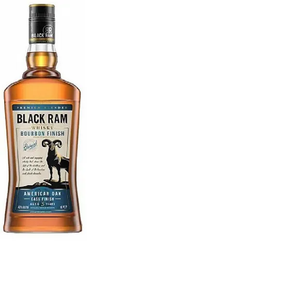 Viskijs Black Ram Bourbon Finish 40% 0.7l