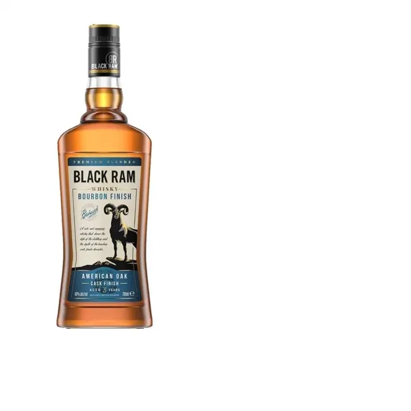 Viskijs BLACK RAM Bourbon cask finish, 40%, 1.0 l