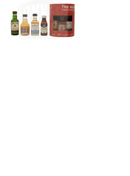 Viskijs WORLDS FAVORITE, izlase, 40%, 4x0.05l