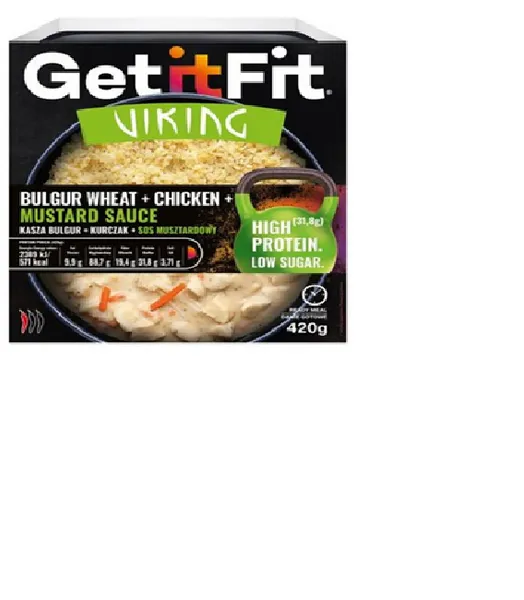 Vistas gaļa ar bulguru sinepju mērcē GET IT FIT Viking, 420g