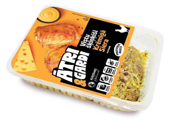 Vistu šķiņķīši krēmīgā siera marinādē ĀTRI&GARDI, 450g