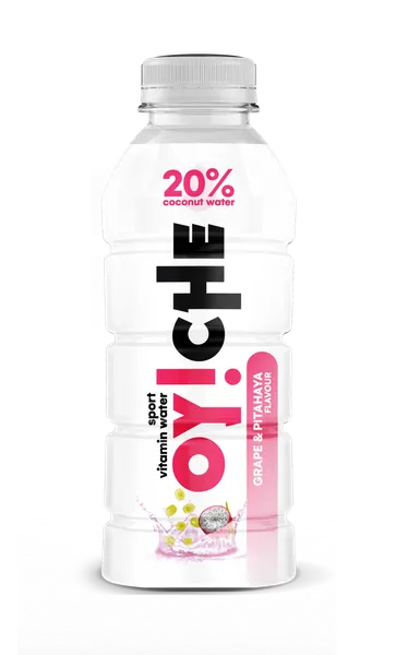 Vitaminizēts dzēriens OY!CHE, vīnogas, pitaja 20%, kokosriekstu ūdens, PET, 0.5l (DEP)
