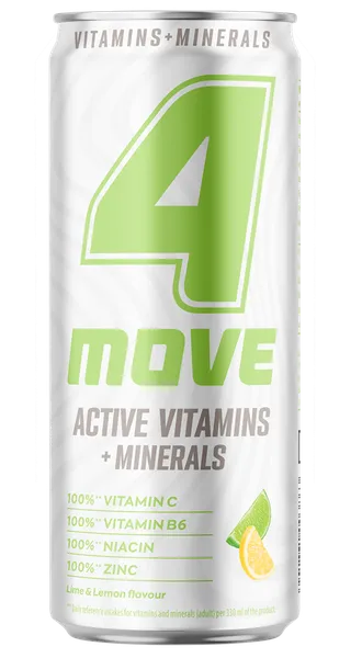 Vitamīnu ūdens 4 MOVE ar minerāliem, bundžā, 0.33l (DEP)