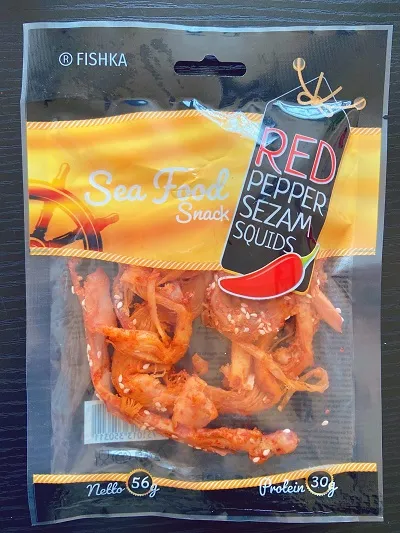 Kalmārs vītināts FISHKA ar sezamu un čili 56g