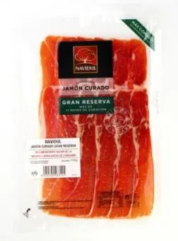 Vītināts šķiņķis Jamon gran reserva , 12mēn, šķēlēs, I šķira, 104g