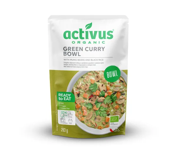 Zaļā karija bļoda ACTIVUS BIO, 283g