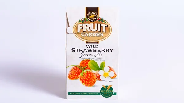 Zaļā tēja FRUIT GARDEN Wild Strawberries 80g