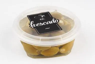 Zaļās olīvas FRESCADO, pildītas ar fetas sieru, 250 g