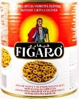 Zaļās olīvas grieztās FIGARO, 3kg/1.56kg