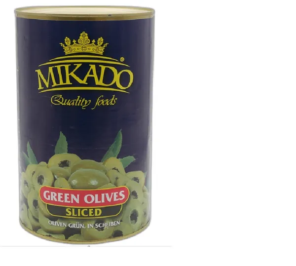 Zaļās olīvas MIKADO, šķēlēs, 4250ml